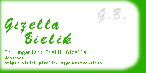 gizella bielik business card